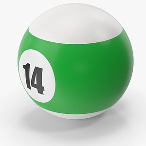 Pool And Snooker Ball 14 model