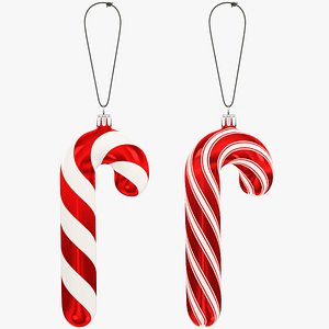 Candy Cane Christmas Tree Toys Collection V1 3D