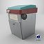 3D Ticket Machine 01 b model