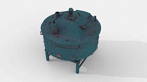 3D Vertical Concrete Mixer model