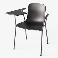 Hal Tube School Writting Chair Black - Modern PBR School Chair
