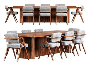 Oliva Furniture Office Set V9 3D model