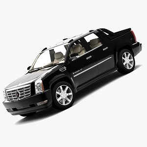 cadillac escalade ext 2007 3d model
