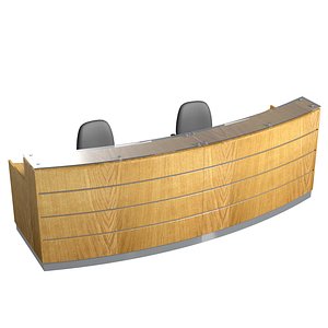 3D reception desk