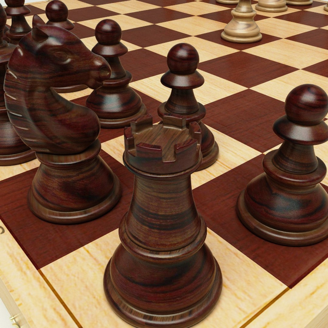 3ds max 3-in-1 chess checkers backgammon