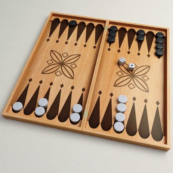 3ds max 3-in-1 chess checkers backgammon