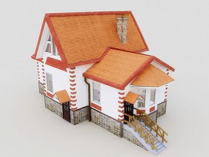 3d cottege model