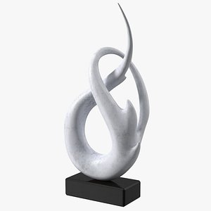 Marble Abstract Modern Sculpture Home Decoration 3D model