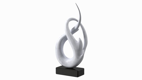 Marmor abstrakte moderne Skulptur Hauptdekoration 3D-Modell ...