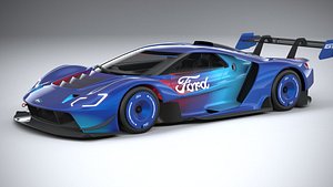 Ford GT Mk IV 2023 Turbosquid 3D model