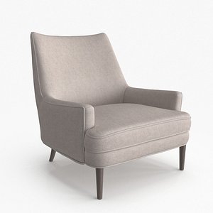 Accent Chair Taupe 3D model