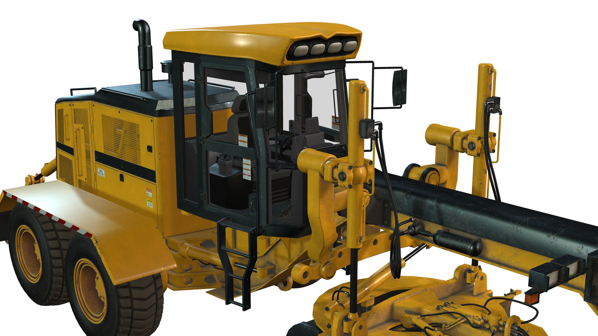 3D Motor Grader - TurboSquid 2418188