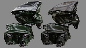 3D model Crushed Trash Container 07