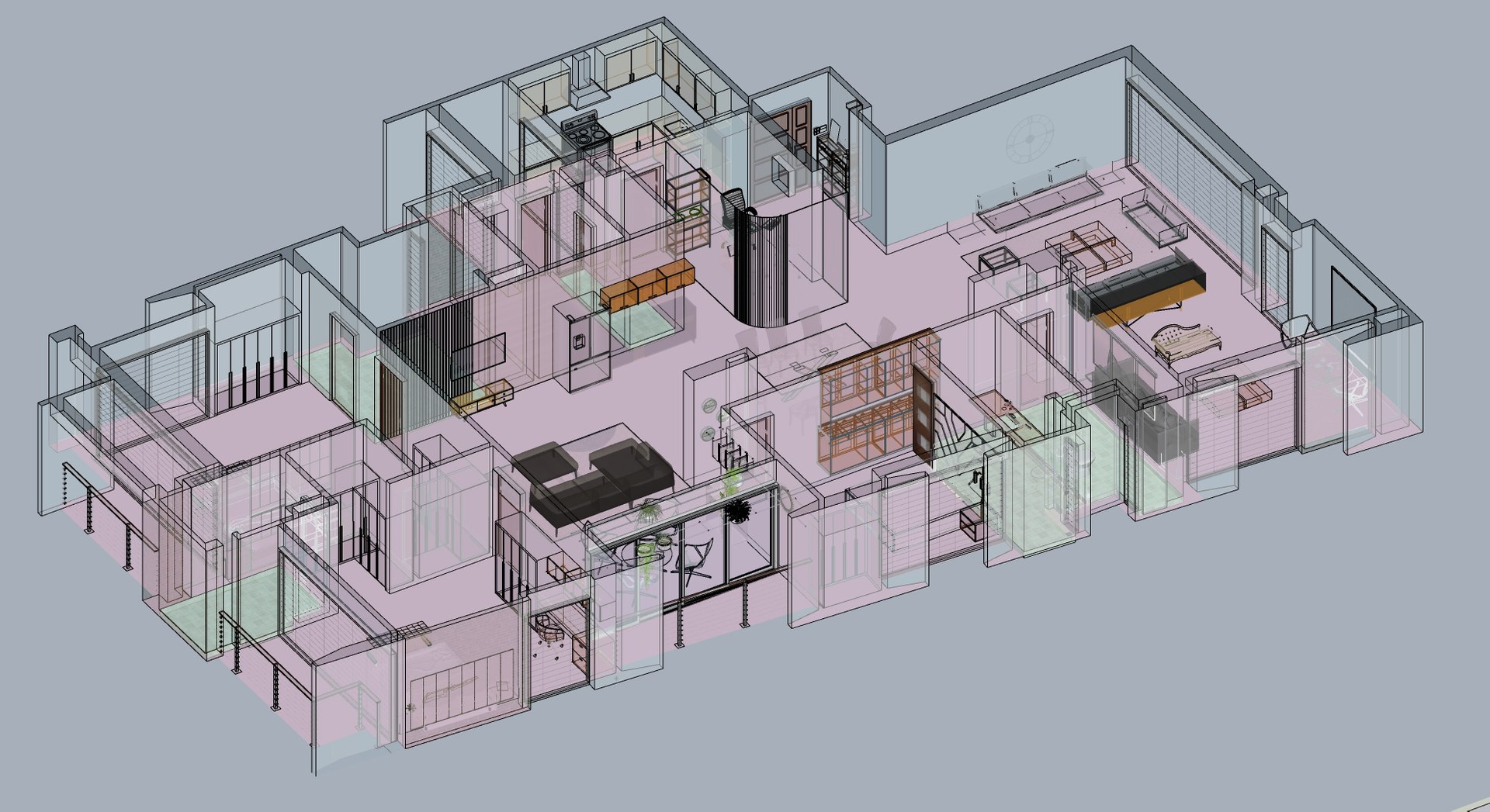3D Model Animated Residential Interior Design Isometric View In Lumion ...