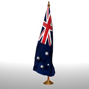 3D model AUSTURALIA  table flag t