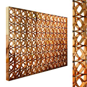 3D model Decorative partition set 90