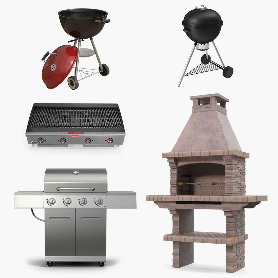 Grills 3D Models Collection 4 3D model preview