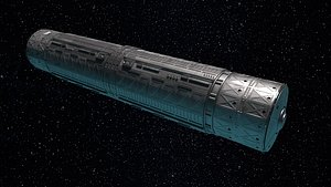 3D spacestation vehicle spaceship