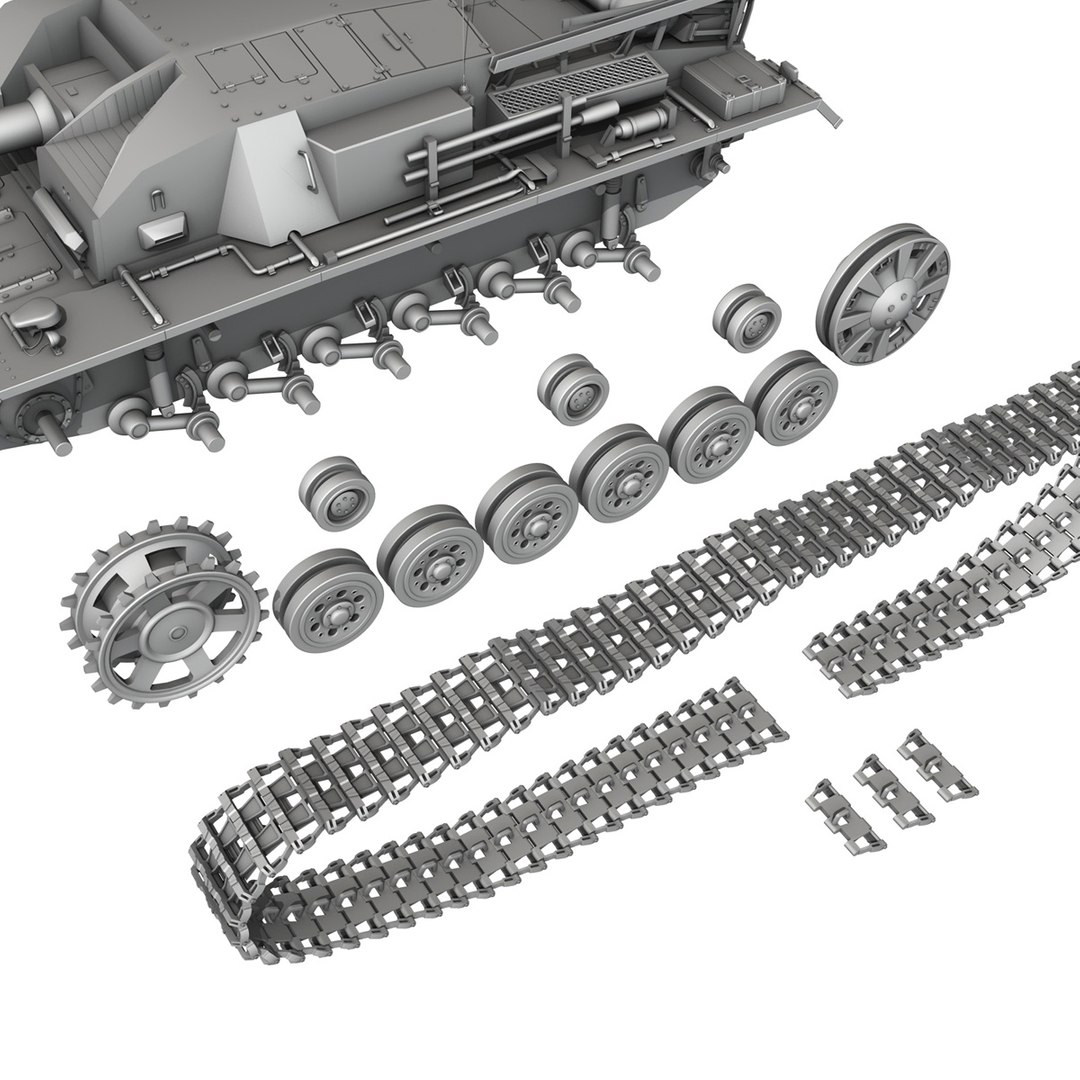 3d - iii stug panzer tank model
