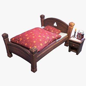 Stylized Bed 3D