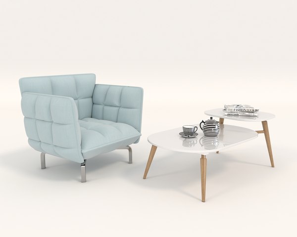 3D chair modern table model