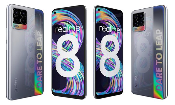 Realme 8 Cyber Silver 3D