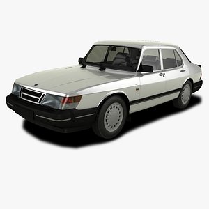 3D Saab 900 Saloon model