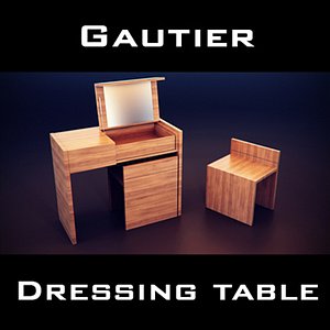 gautier quartz dressing table 3d model