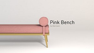 pink bench 3D model