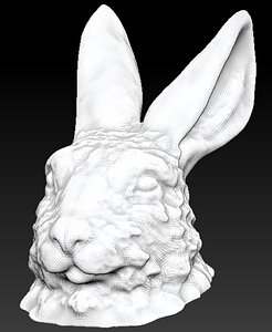 rabbit bunny head bust