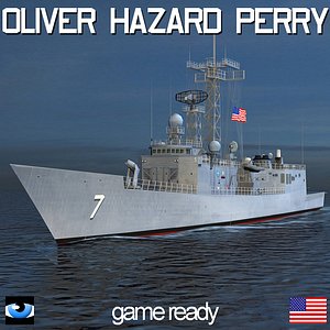 3d model oliver hazard perry class