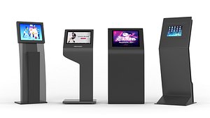 3D Electronic Kiosk Collection model