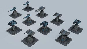 3D model collections modular sci fi