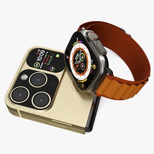 iPhone Flip with Apple Watch Ultra model