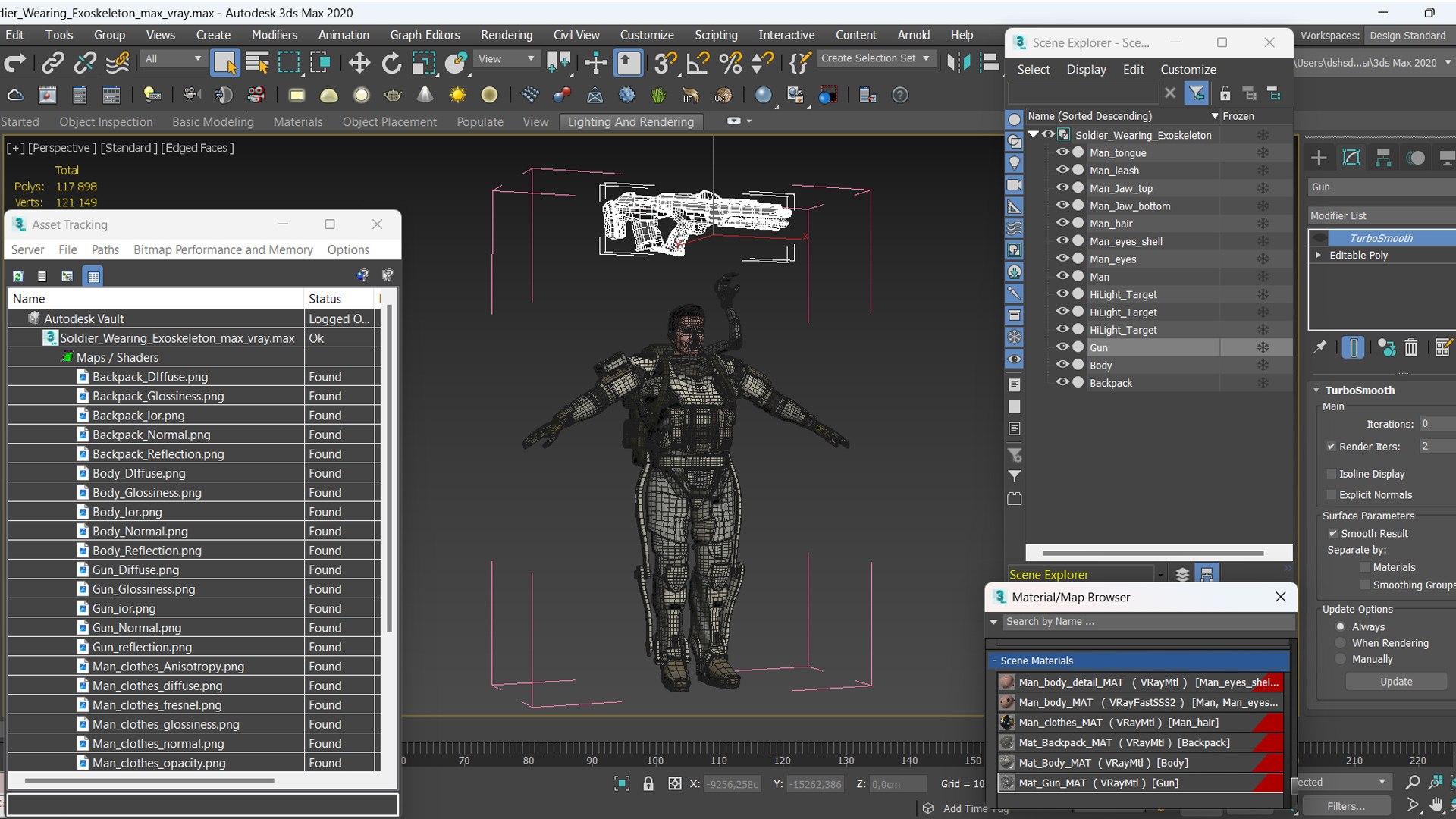 Soldier Wearing Exoskeleton 3D Model - TurboSquid 2306687