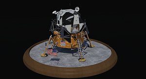 3D apollo lunar landing module