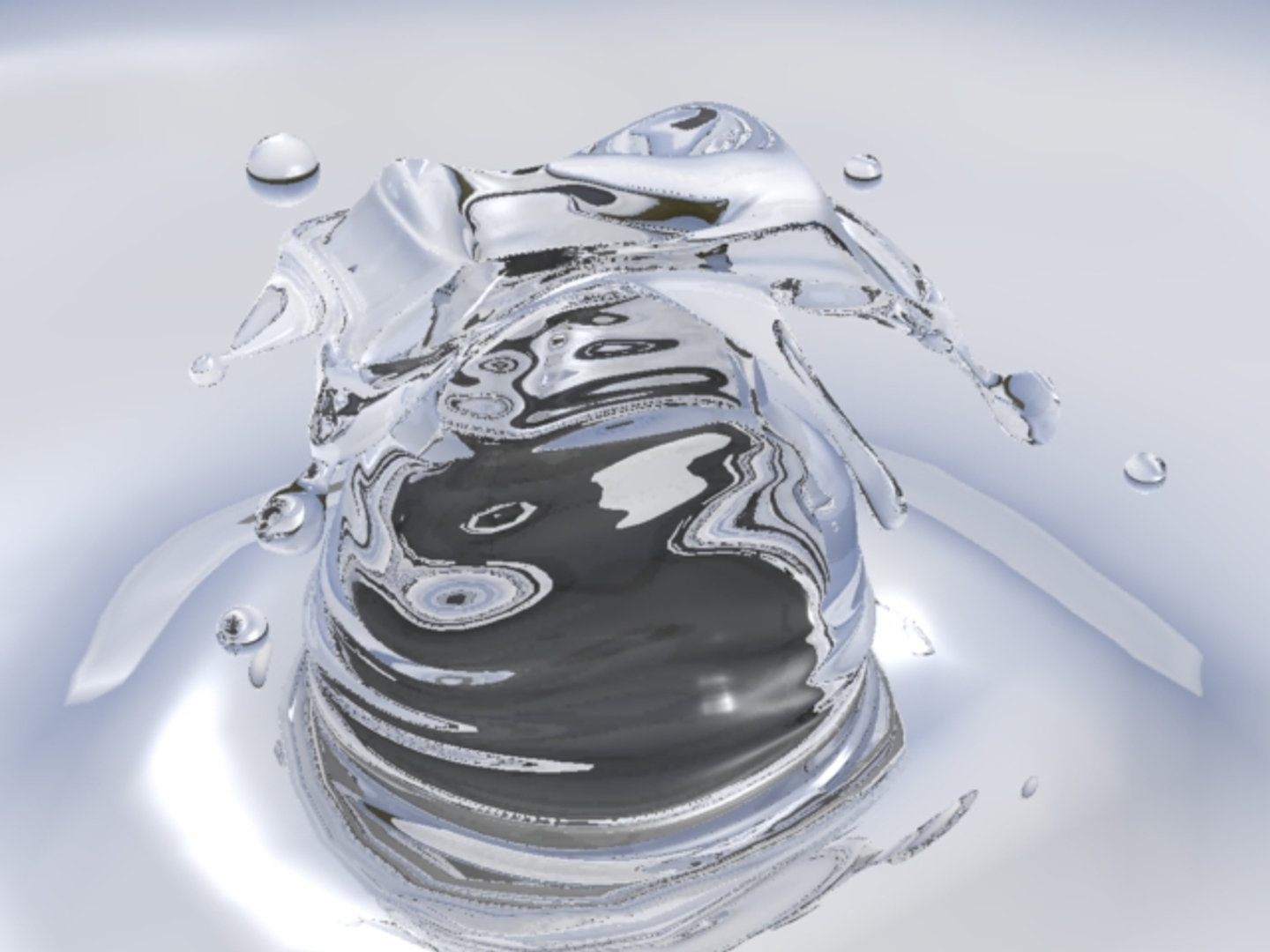3d water drop