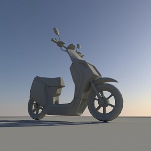 3D model Moto Pop 110i Para Jogos Mobile ou PC VR / AR / low-poly