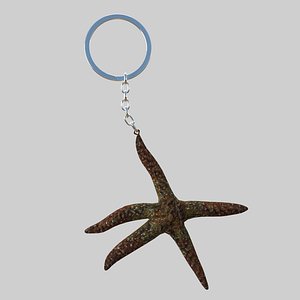 Starfish keychain 3D model