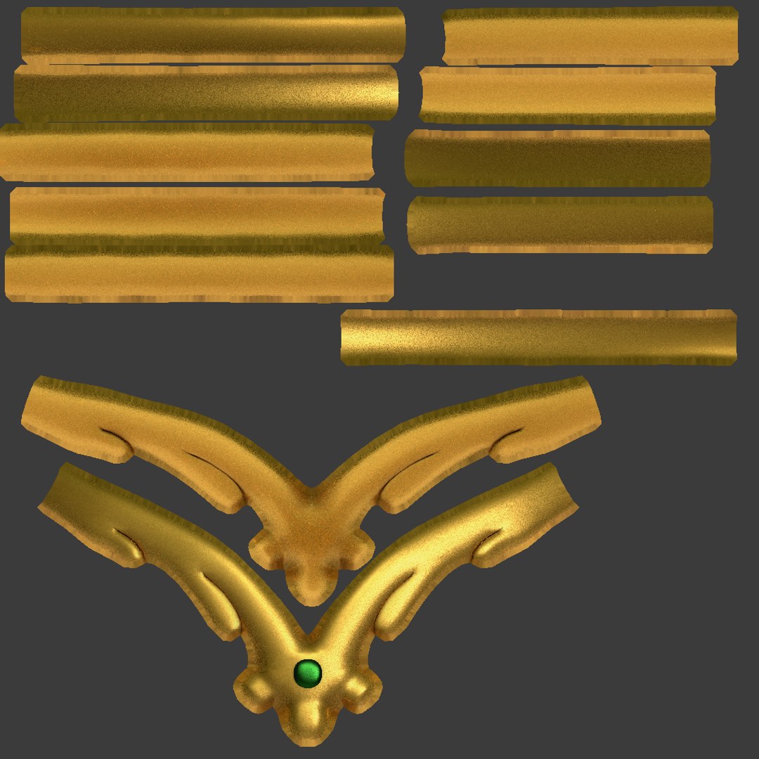 Medieval Fantasy Gold Tiara Model - TurboSquid 1945525