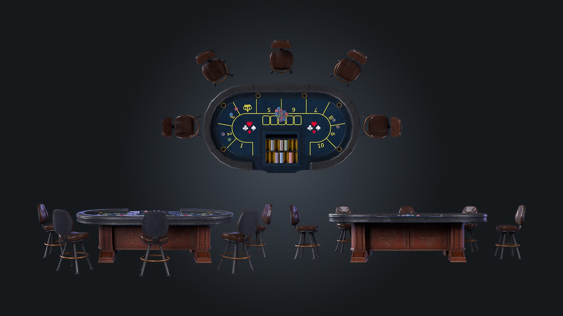3D Poker Table V6 Casino Gambling Game Ready PBR https://p.turbosquid.com/ts-thumb/ej/TU7ucD/yH/img_3/jpg/1789742988/1920x1080/fit_q87/fd48b023a05ea259794714a678efb5f762a858a6/img_3.jpg