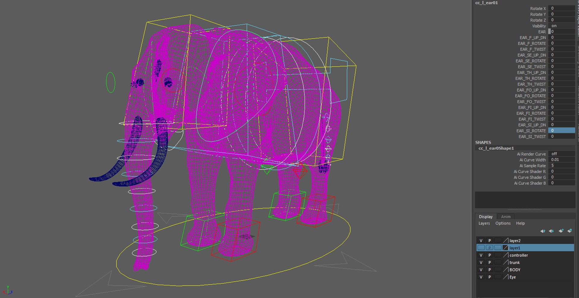 Photorealistic Elephant Rigging 3d Max