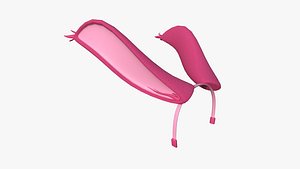 Furry Ears Tiara I02 Pink - Headband Character Design model