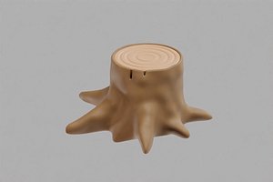 Tree Stump Cartoon 3D model