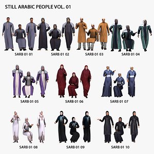3D People 30 Still 3D Arabic People Vol 01
