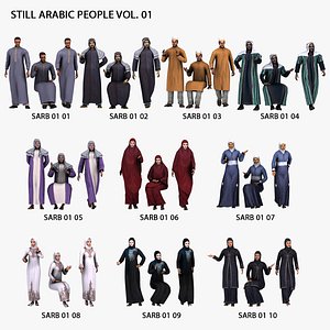 3D People 30 Still 3D Arabic People Vol 01