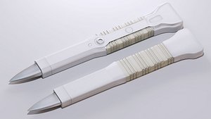 3D Futuristic Medical Knife Scalpel Weapon Game Ready Lab Tool 3D model model