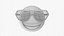 3D Emoji 086  Laughing with party glasses