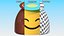 Halo-Gesicht Android-Emoji