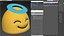 Halo-Gesicht Android-Emoji
